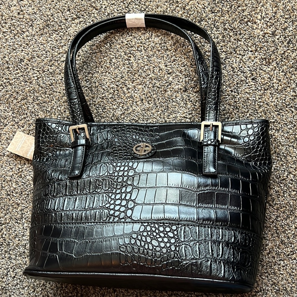 Giani Bernini Saffiano Croco Tote. New!!